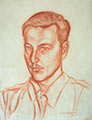 Portret Stanisława Chmielowskiego, 1942, sangwina, tektura, 48,5 x 38,5, wł. prywatna, fot. M. Jaroszewski