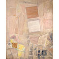 Kompozycja beige z kwadratami, 1961, ol., płótno, 81 x 65, Muzeum Narodowe w Poznaniu, nr inw. Mp 2452