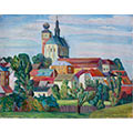 Krajobraz z Miechowa, ok. 1942, gwasz, tektura, 45,7 x 57,7, wł. prywatna, fot. M. Jaroszewski