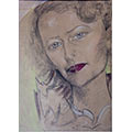 Stanisław Ignacy Witkiewicz, Portret Marii Ewy Łunkiewicz, 1937, pastel, papier, 69,5 x 50, wł. prywatna, fot. M. Jaroszewski