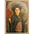 Maria Chmielowska, Japonka, 1906 r., ol., tektura, 94,5 x 65,5, wł. prywatna, fot. M. Jaroszewski